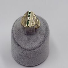 Eliza Yeşil Taşlı Yüzük