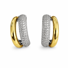 Karina taşlı küpe