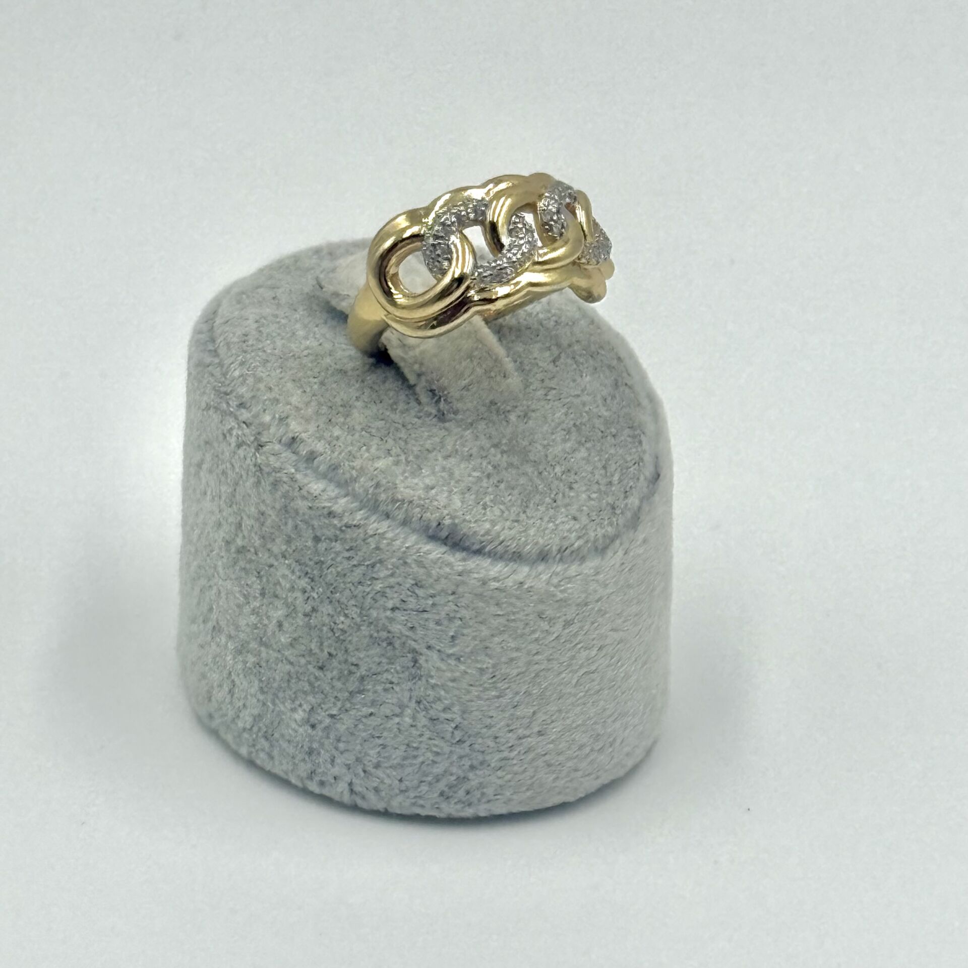 Gracie Zincir Görünümlü Gold Yüzük