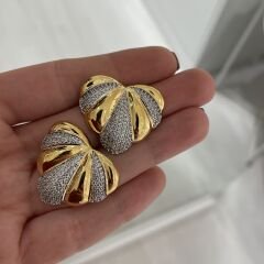 Camila taşlı küpe