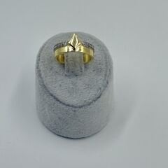 Shay Üçgen Detaylı Gold Yüzük