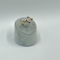 Valencia Pembe Taşlı Şövalye Yüzük