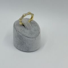 Nell Köşegen detaylı Gold Yüzük