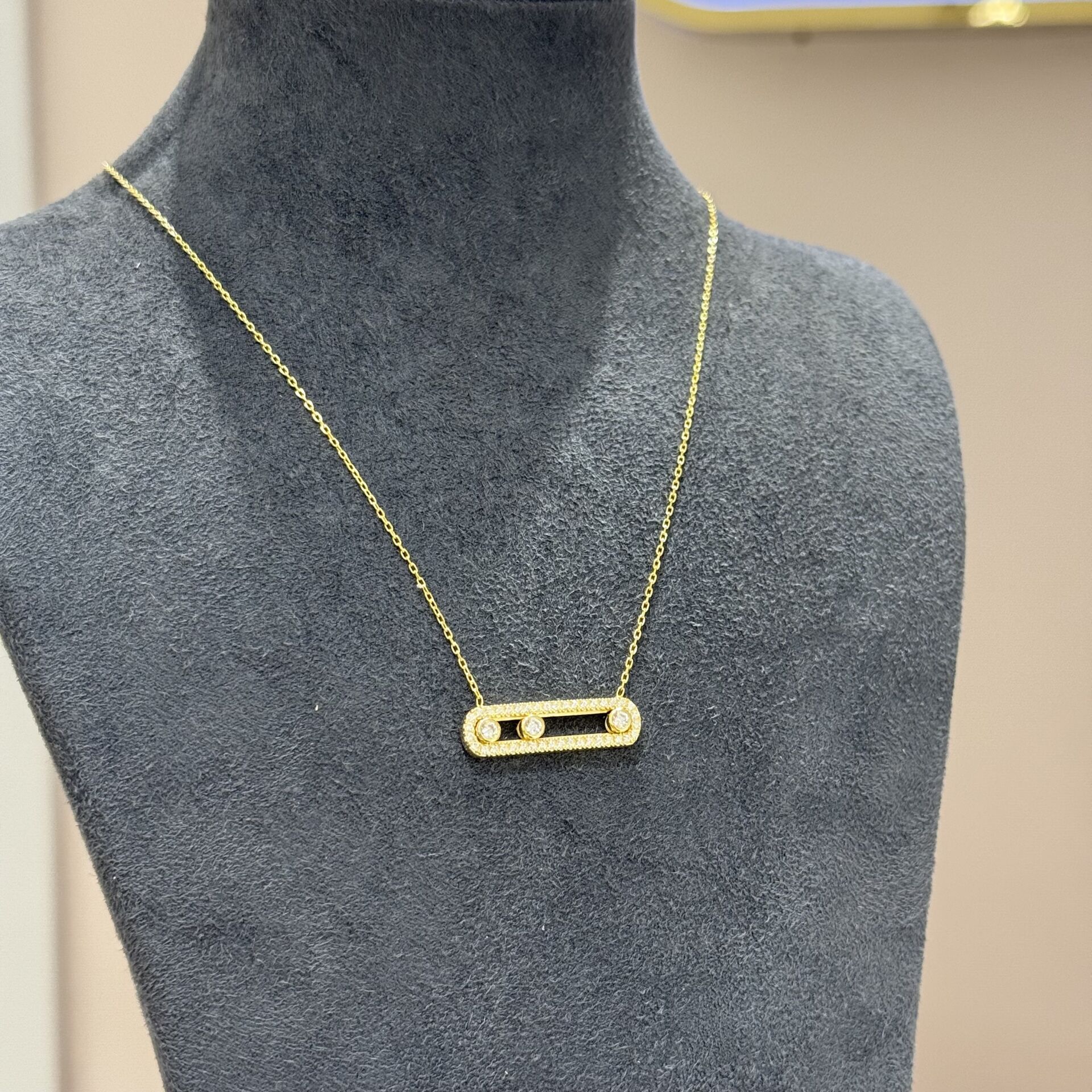 Messi Gold Rengi Kolye