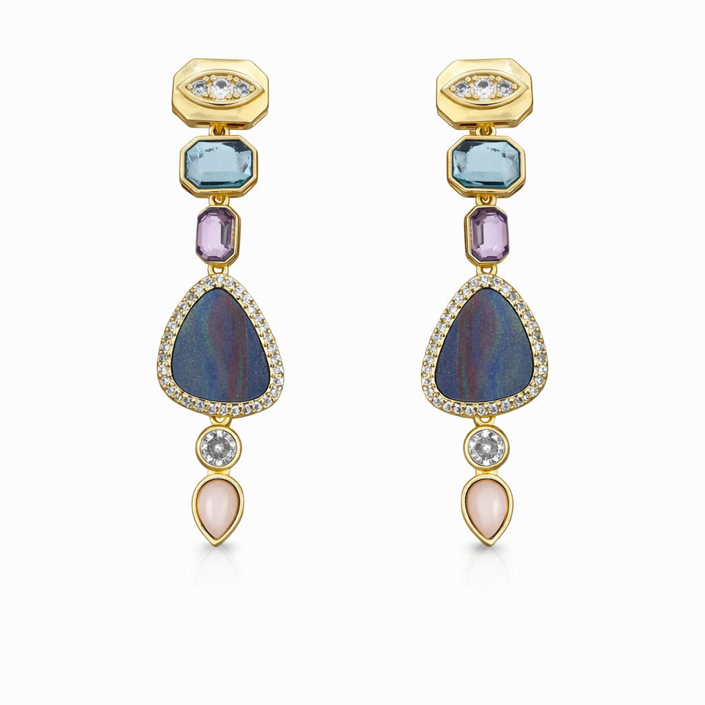 Olivia taşlı küpe