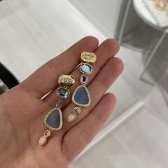 Olivia taşlı küpe