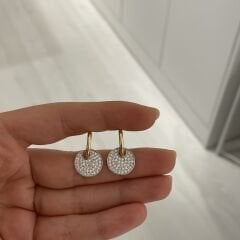 Harper taşlı küpe