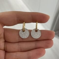 Harper taşlı küpe