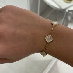 Luna taşlı yonca bileklik