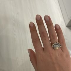 Mathilda taşlı yüzük