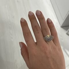 Mathilda taşlı yüzük