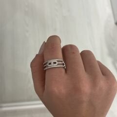 Sadie taşlı yüzük