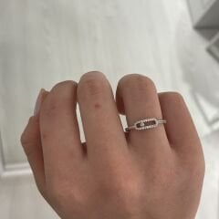 Amelia taşlı yüzük