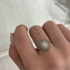 Ella taşlı yüzük