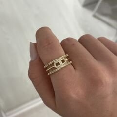 Luna taşlı yüzük