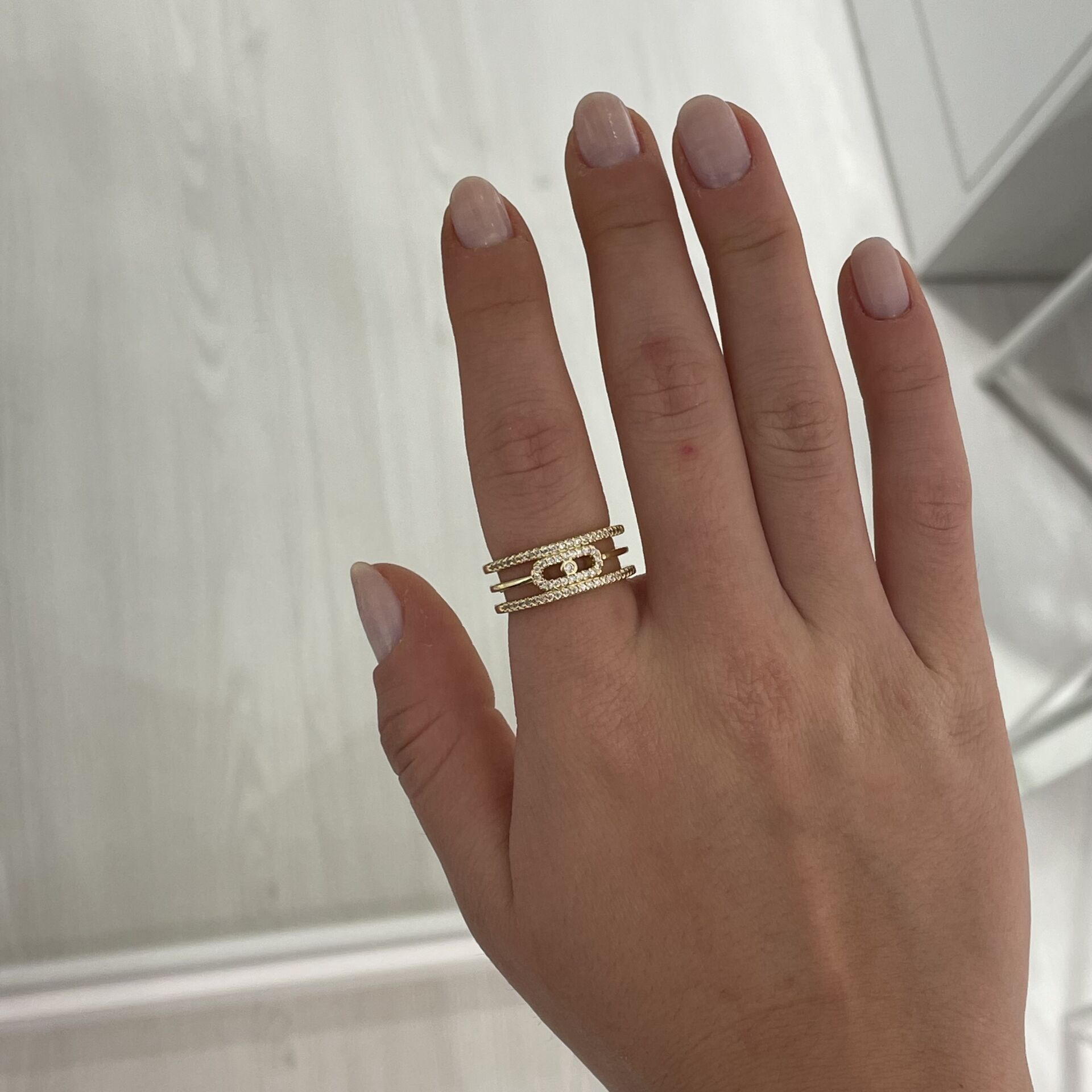 Luna taşlı yüzük