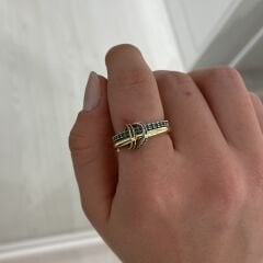 Amelia taşlı yüzük