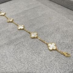 Beyaz Yonca Bileklik