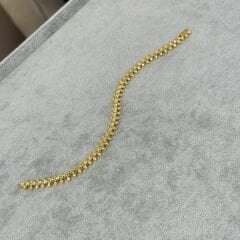 Cartie Clus Taşsız Gold Bilezik