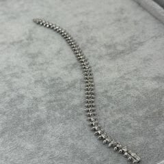 Cartie Clus Taşsız Gümüş Rengi Bilezik