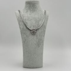 Beatrix Gümüş Taşlı Kolye