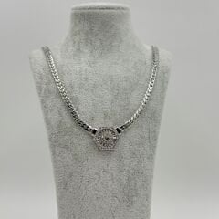 Beatrix Gümüş Taşlı Kolye