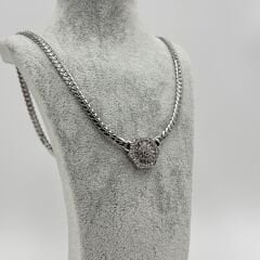 Beatrix Gümüş Taşlı Kolye