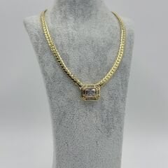 Emilia Hasır Gold Kolye