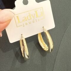 Lola Gold Halka Küpe