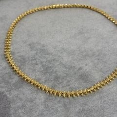 Cartie Clus Taşsız Gold Kolye