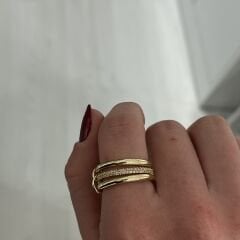 Minella 3’lü taşlı yüzük