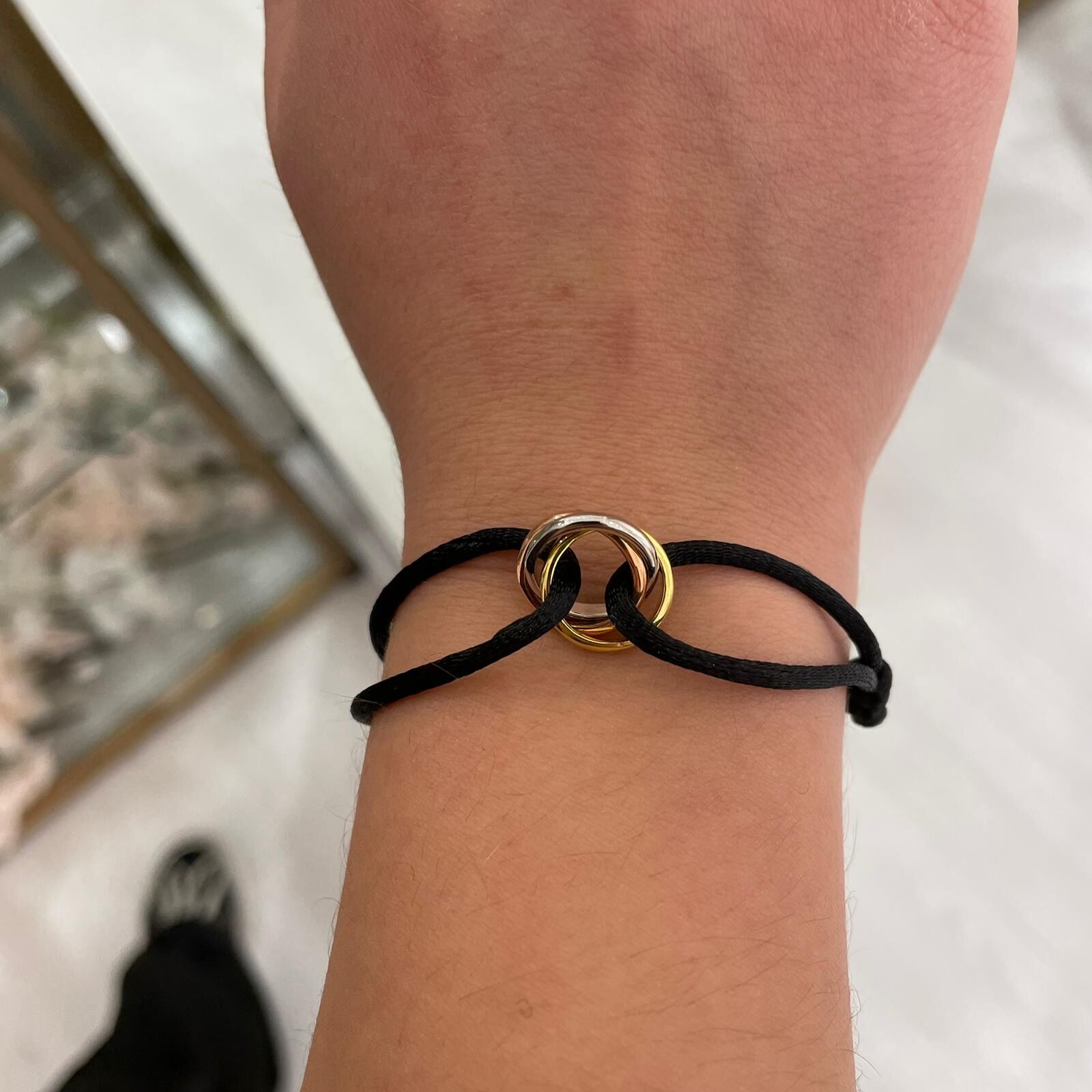 Carti trinty ip bileklik siyah