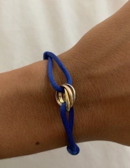 Carti trinty ip bileklik mavi