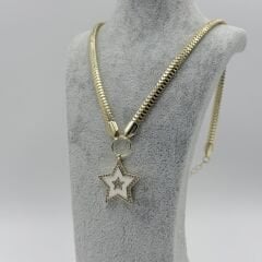 Cerise Beyaz Yıldız Kolye