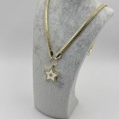 Cerise Beyaz Yıldız Kolye