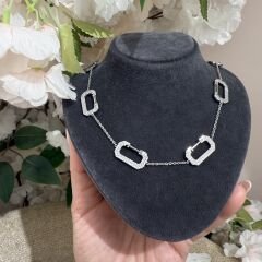 Noxx Gümüş Rengi Kolye