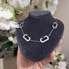 Noxx Gümüş Rengi Kolye