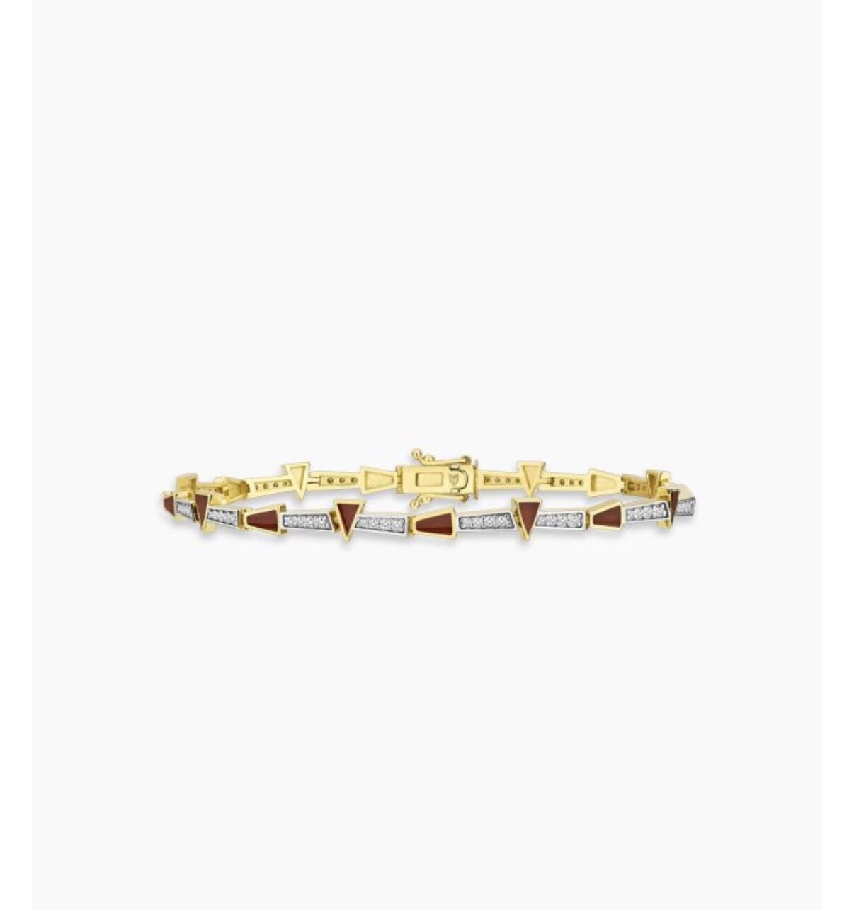 Alize Bordo Taşlı Kilitli Bileklik