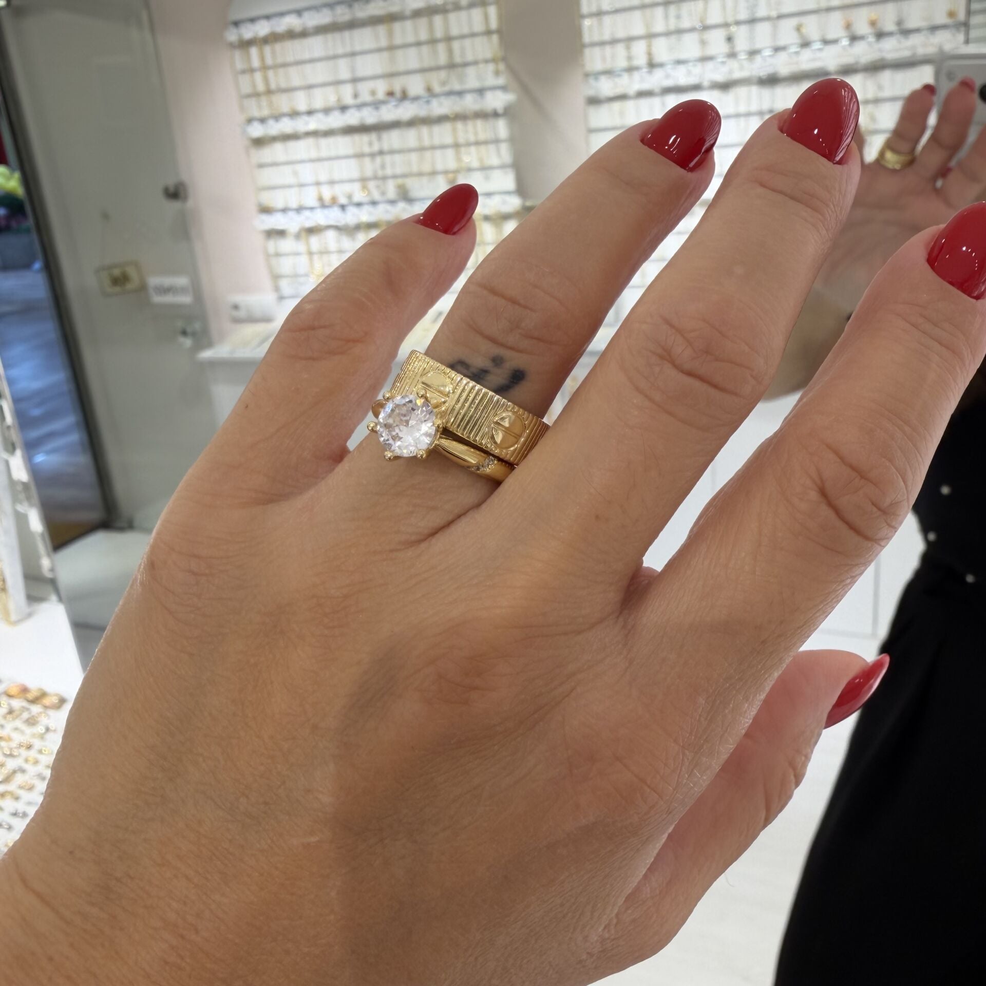 Carti Gold Love Çelik Yüzük (Yazısız)