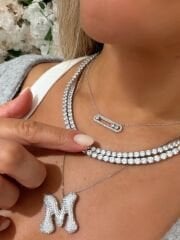 925 Ayar Gümüş Messi i Kolye