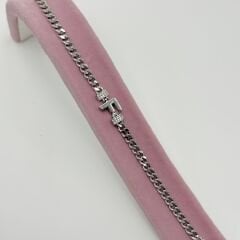 F Harfli Gümüş Bileklik