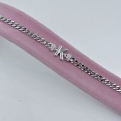 K Harfli Gümüş Bileklik