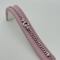 G Harfli Gümüş Bileklik