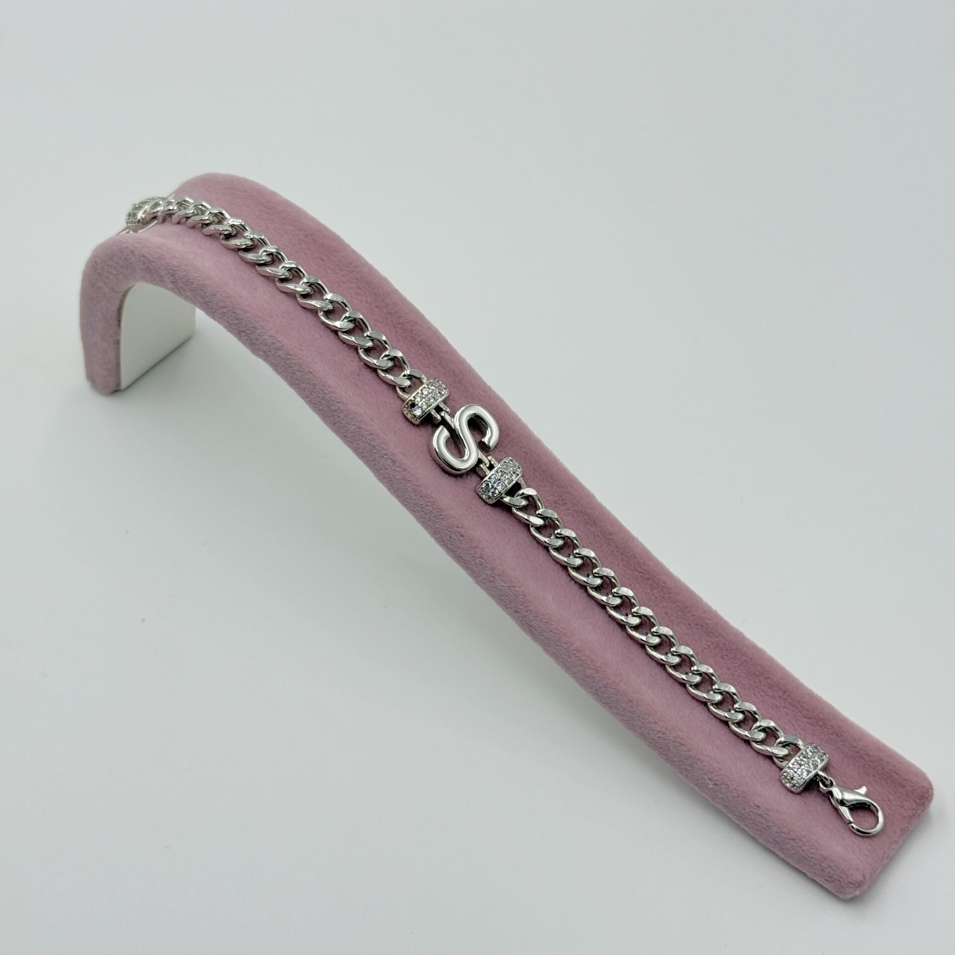 S Harfli Gümüş Bileklik