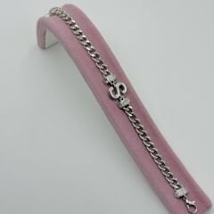 S Harfli Gümüş Bileklik