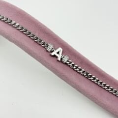 A Harfli Gümüş Bileklik