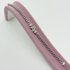 A Harfli Gümüş Bileklik