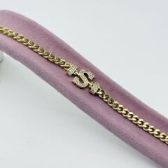 S Harfli Gold Bileklik