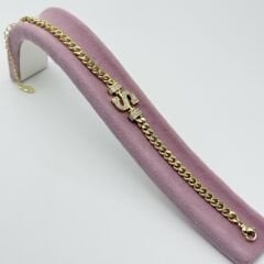 S Harfli Gold Bileklik