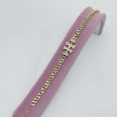 H Harfli Gold Bileklik